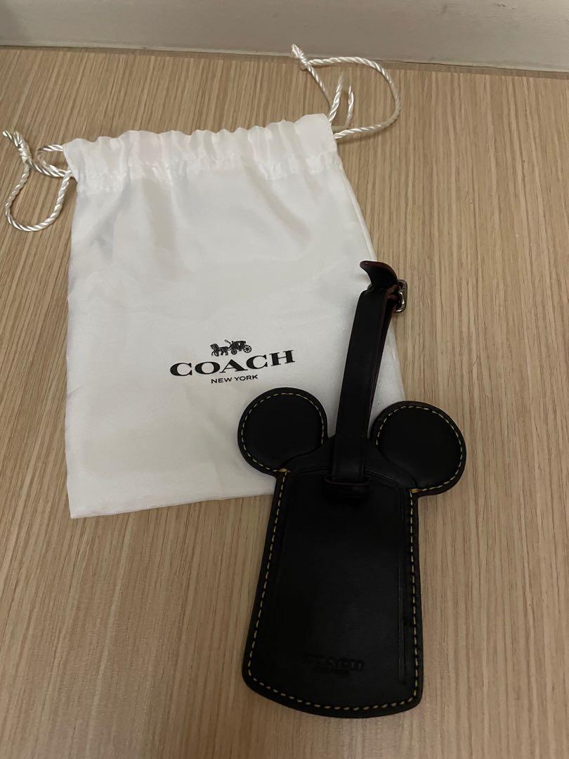 Coach disney luggage tag top