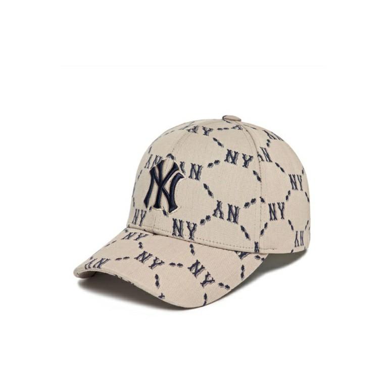 MLB MONOGRAM Ball Cap NEW YORK YANKEES beige original link