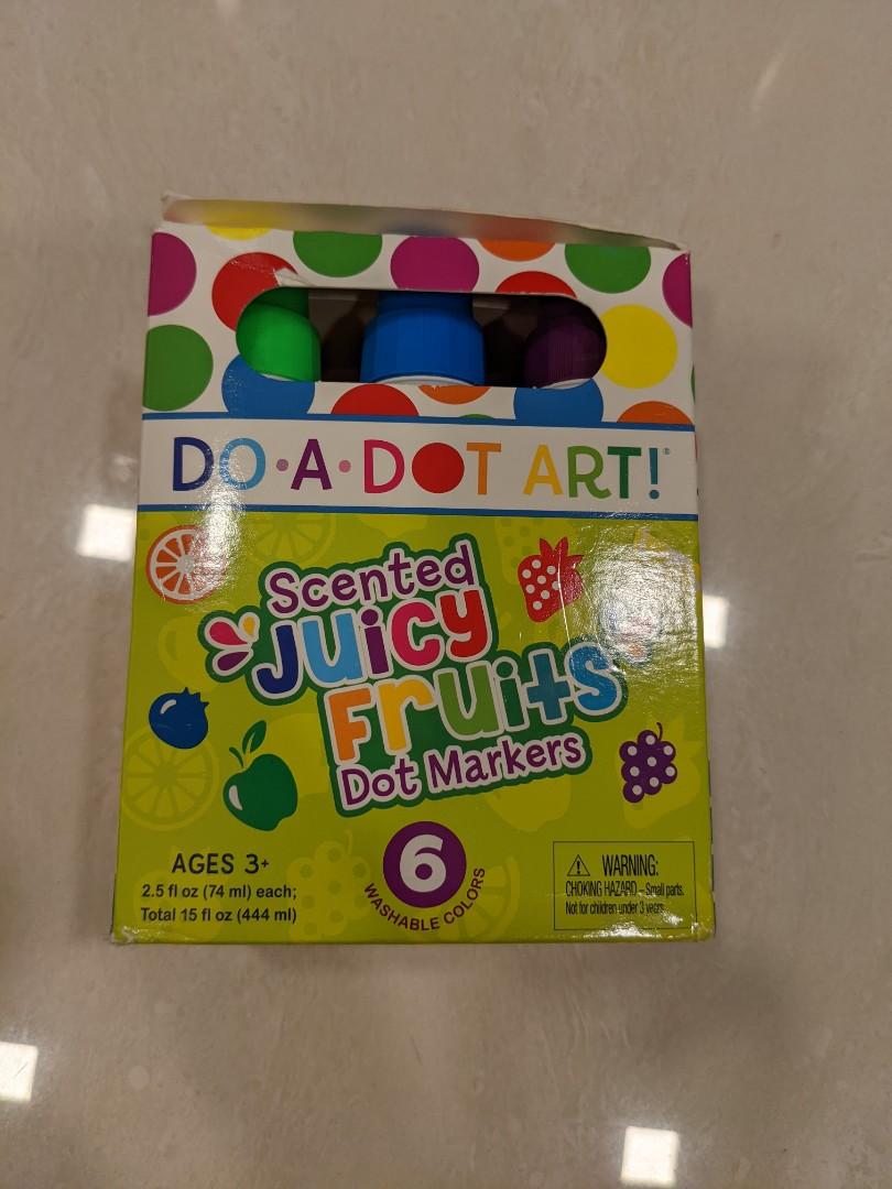 Do-A-Dot Art Scented Juicy Fruit Dot Markers, Pack of 6