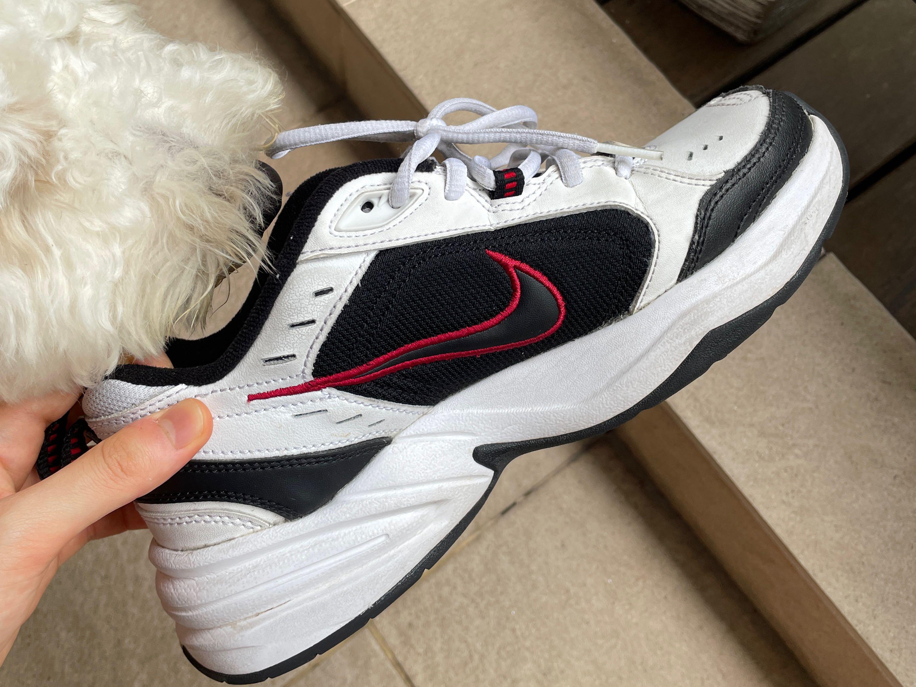 nike monarch black white red