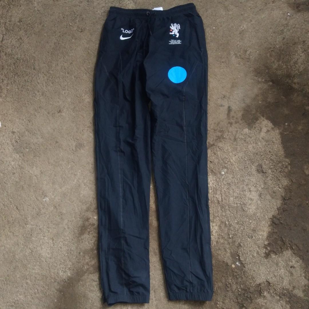 Nike off sale white track pants