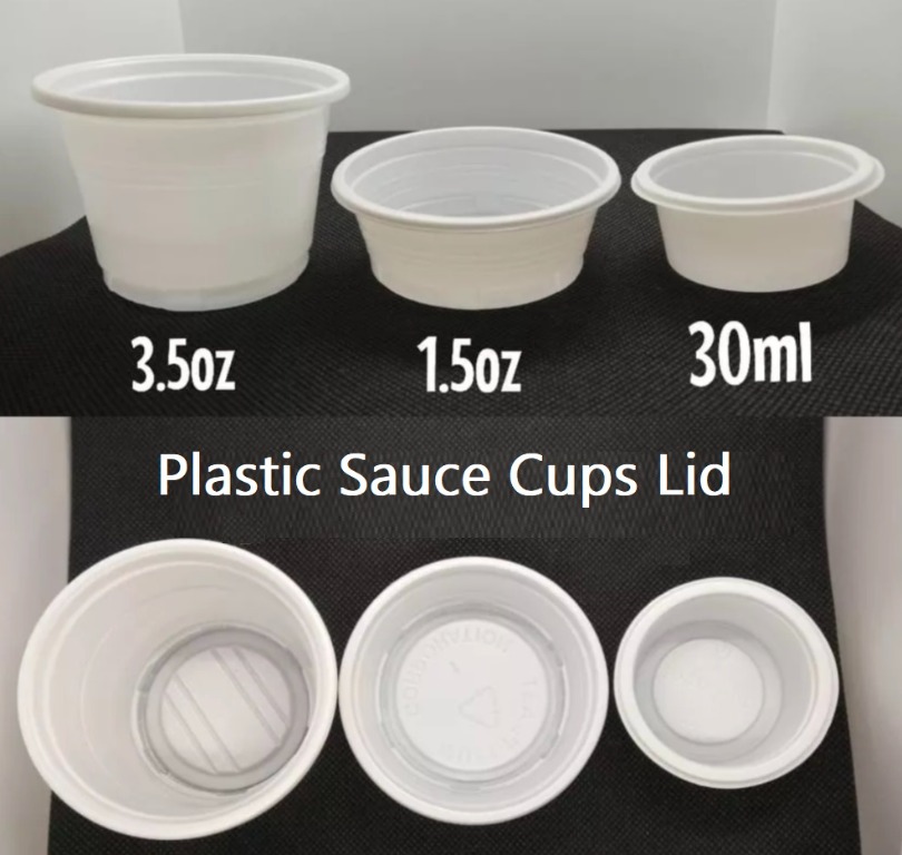 Plastic Sauce Cups Lid, Furniture & Home Living, Kitchenware