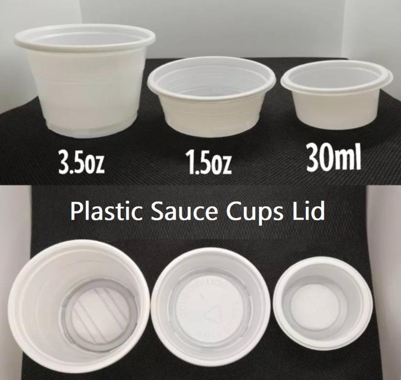 Plastic Sauce Cups Lid, Furniture & Home Living, Kitchenware