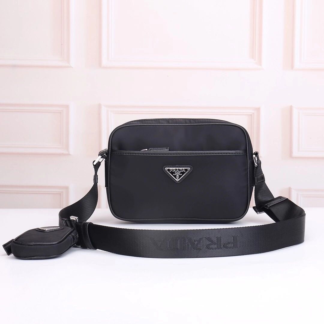 Prada Pocket Logo-strap Crossbody Bag In Nero | ModeSens