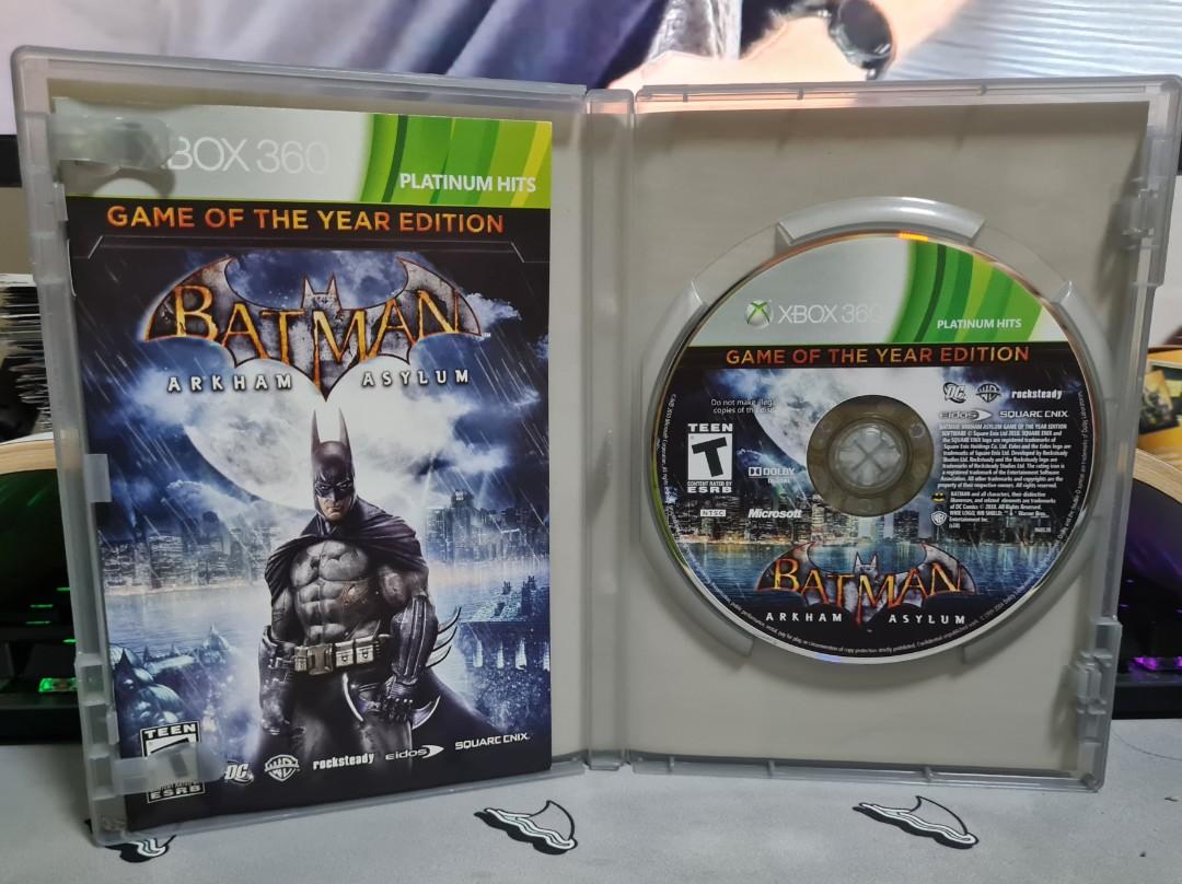 Pre-Owned] Xbox 360 Batman Arkham Asylum Game Of The Year Editiom, Video  Gaming, Video Games, Xbox on Carousell