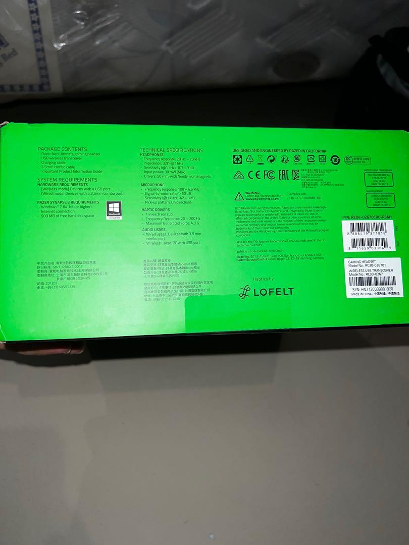 Razer Nari Ultimate headphones gaming 