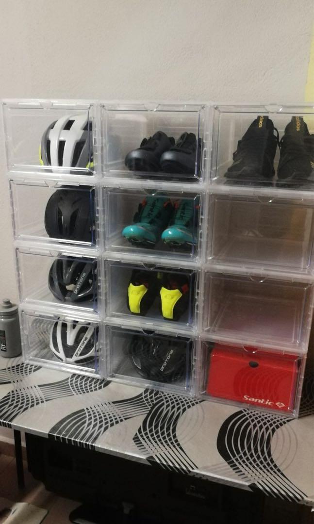 Drop front shoe box mens outlet