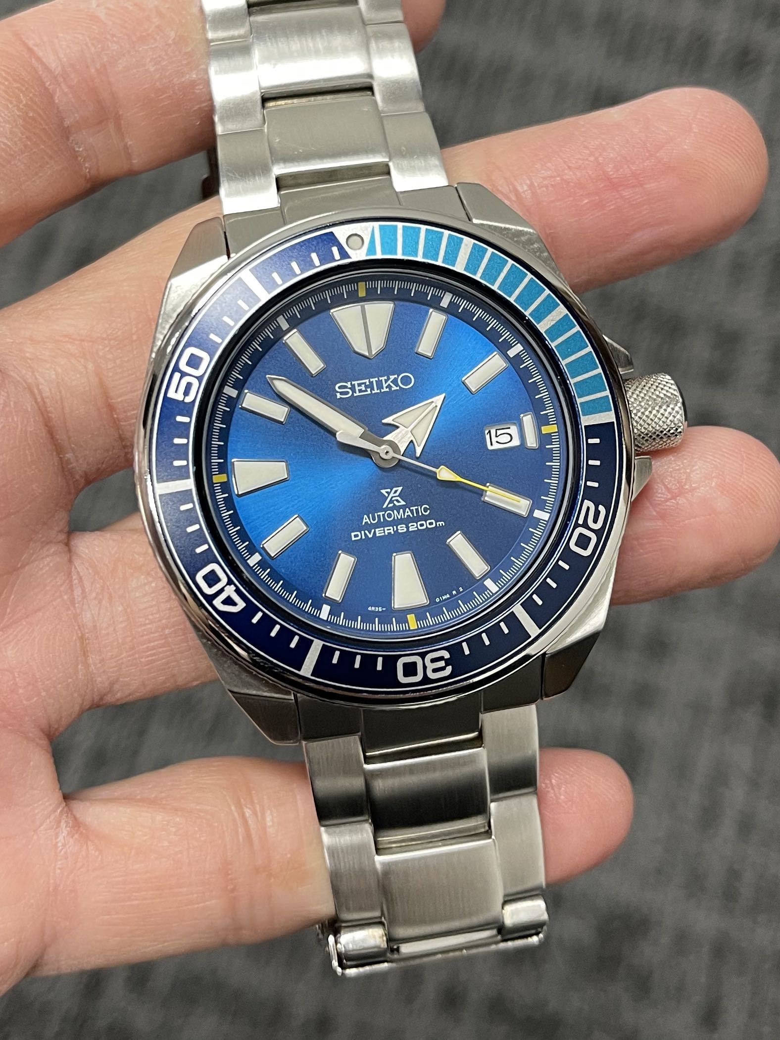 Cheapest‼️Seiko Samurai Blue Lagoon Special Edition , Men's Fashion,  Watches & Accessories, Watches on Carousell