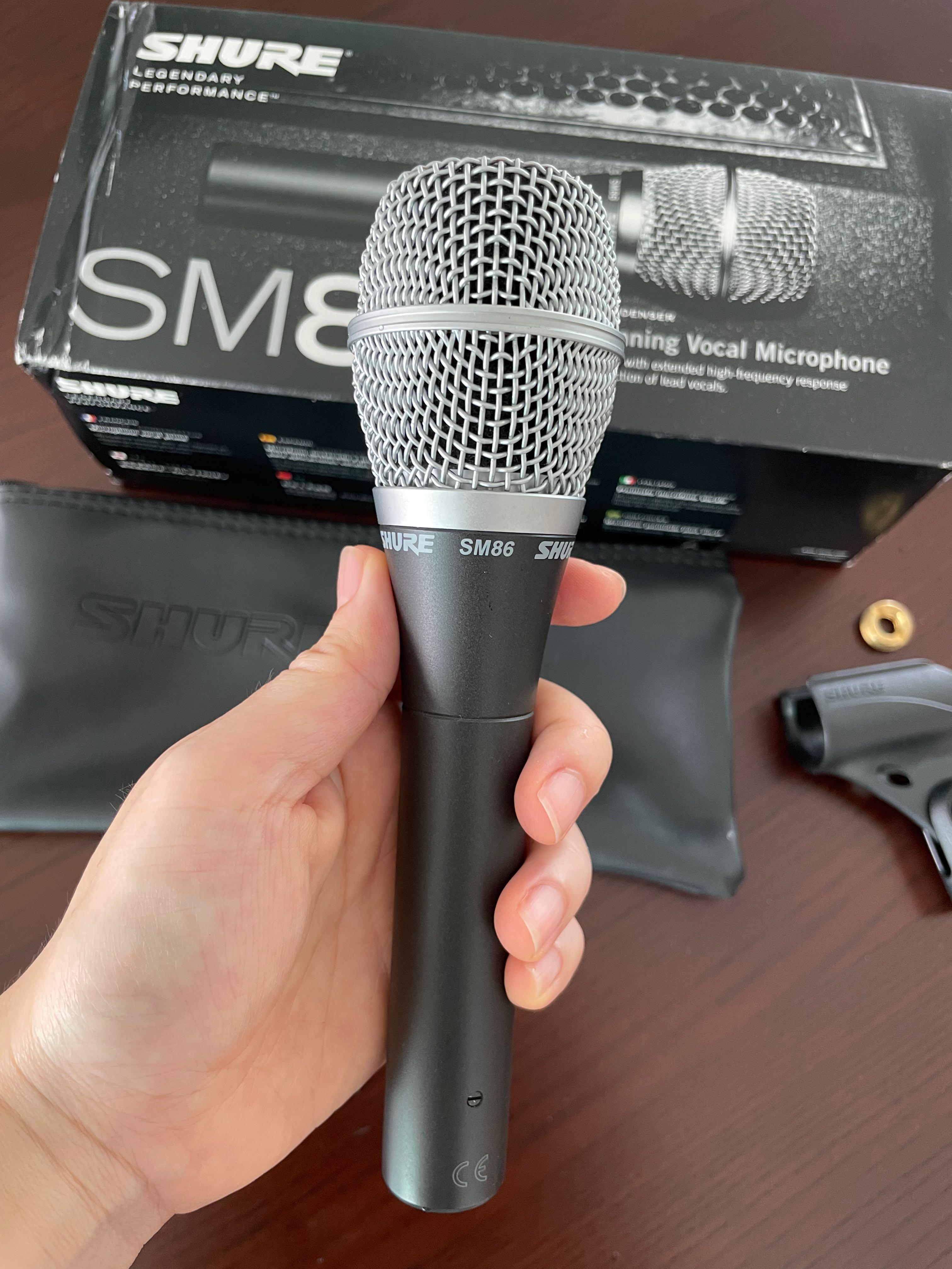 Shure SM86 condenser microphone, Audio, Microphones on Carousell