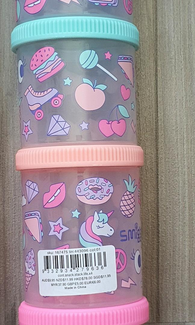 Smiggle Stack up Snack box, Babies & Kids, Going Out, Other Babies Going Out Needs on Carousell