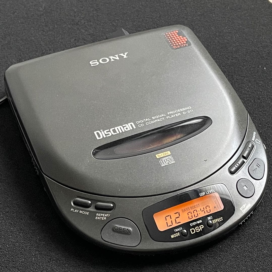 Sony D211 discman, 音響器材, 音樂播放裝置MP3及CD Player - Carousell