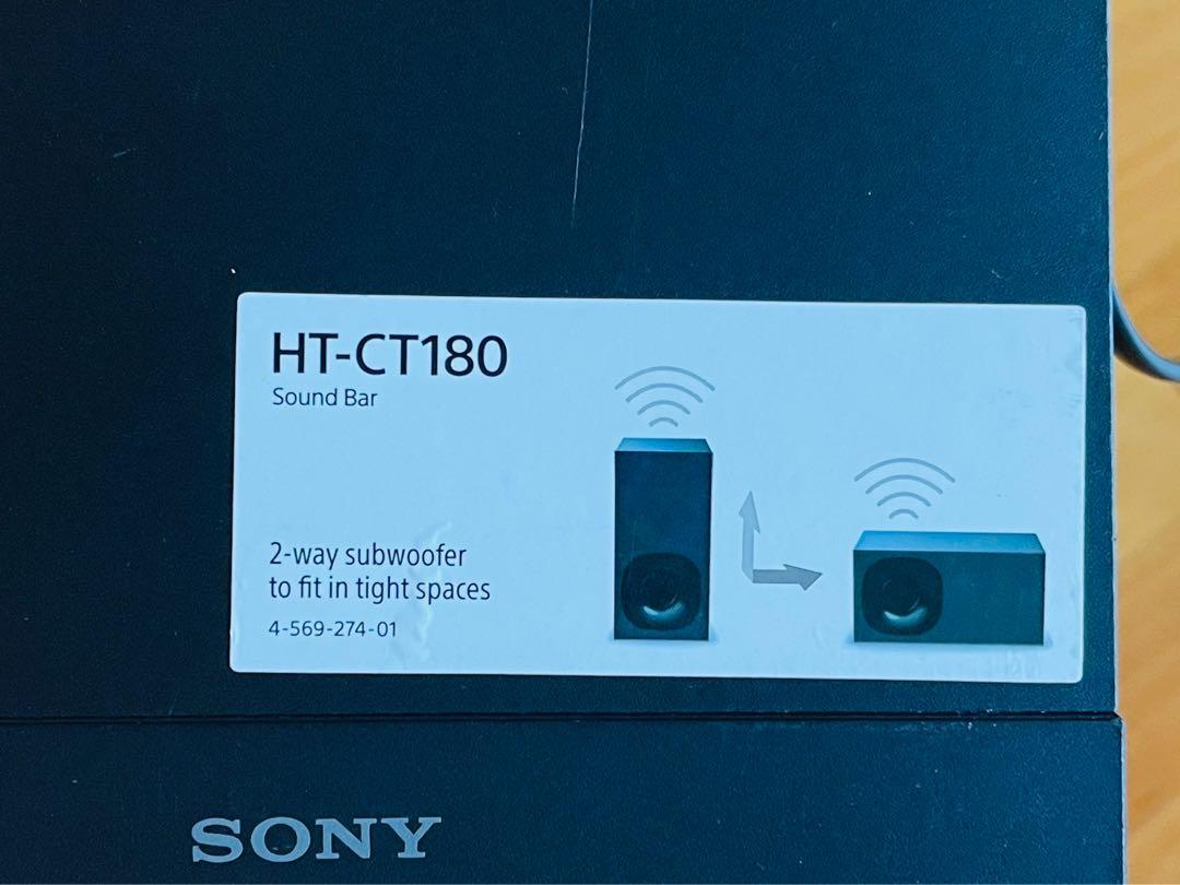 Sony SACT180 soundbar & HTCT180 subwoofer, 音響器材, Soundbar、揚聲器、藍牙喇叭、耳擴