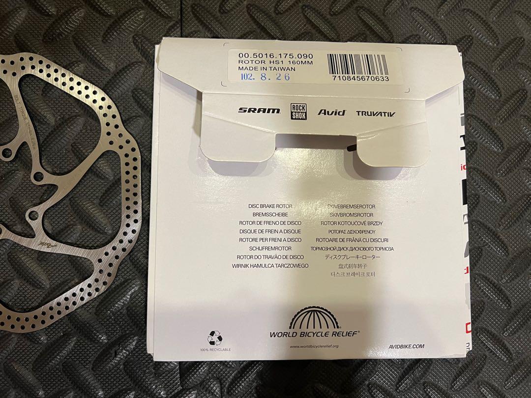 Avid hs1 best sale 160mm rotor
