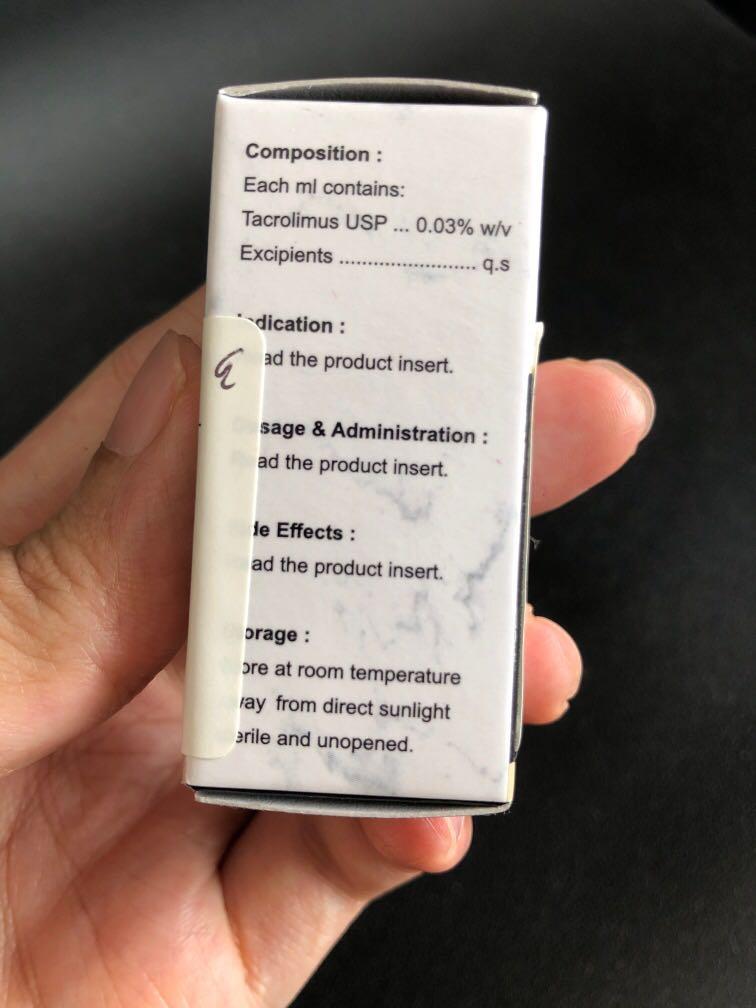 Tacrolimus eye drops for dogs side effects sale
