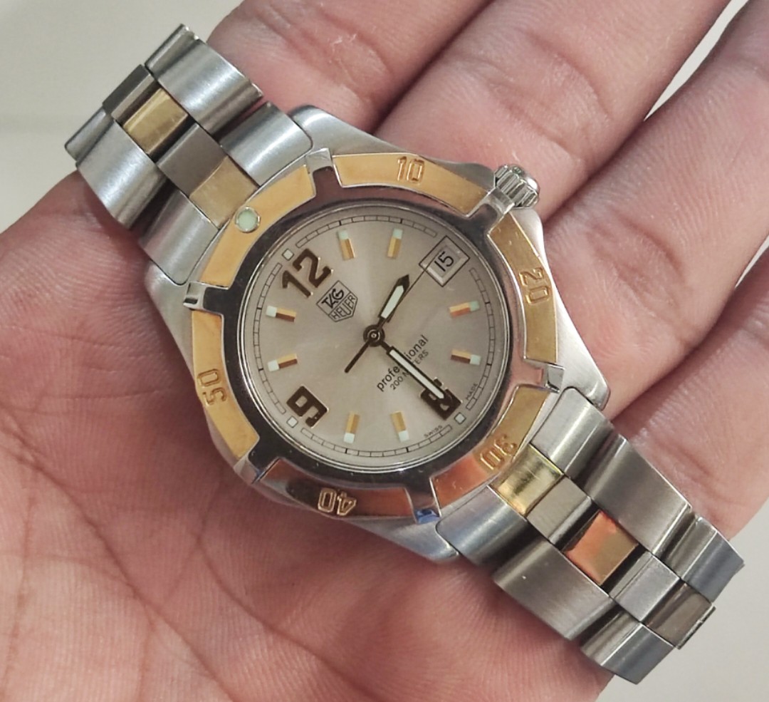 tag heuer gold bezel