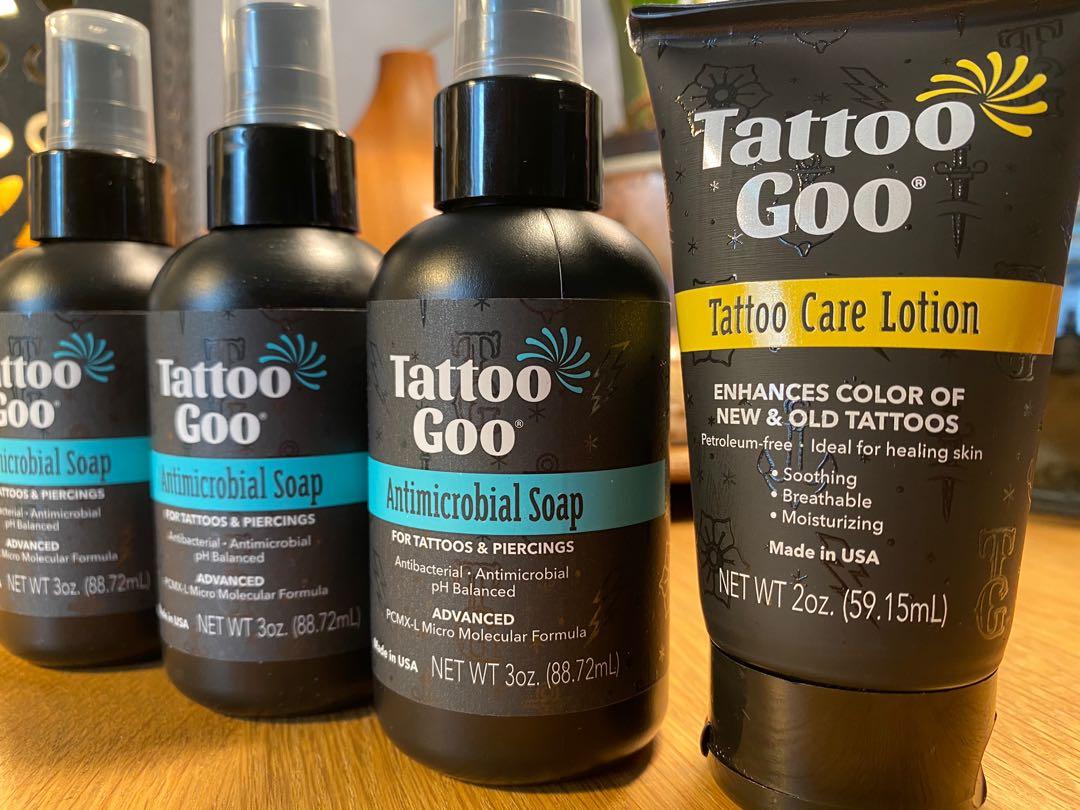 Tattoo Goo Soap (3pcs) with Tattoo Goo Lotion (1pc) Tattoo Aftercare Set.,  Beauty & Personal Care, Bath & Body, Body Care on Carousell