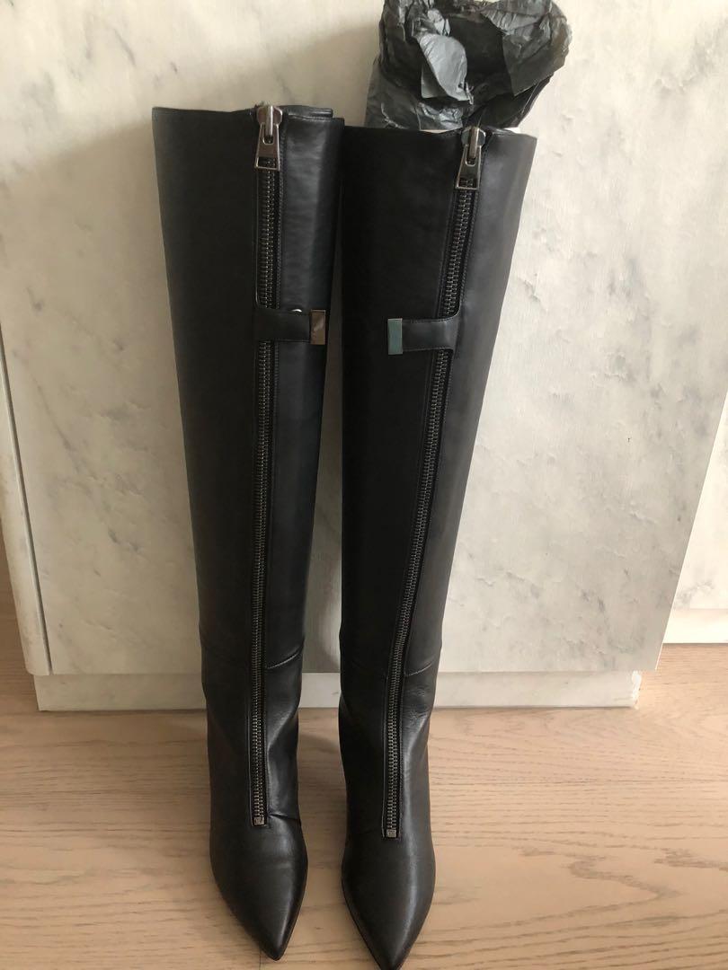 Tom Ford Leather Boots over the knee Carousell