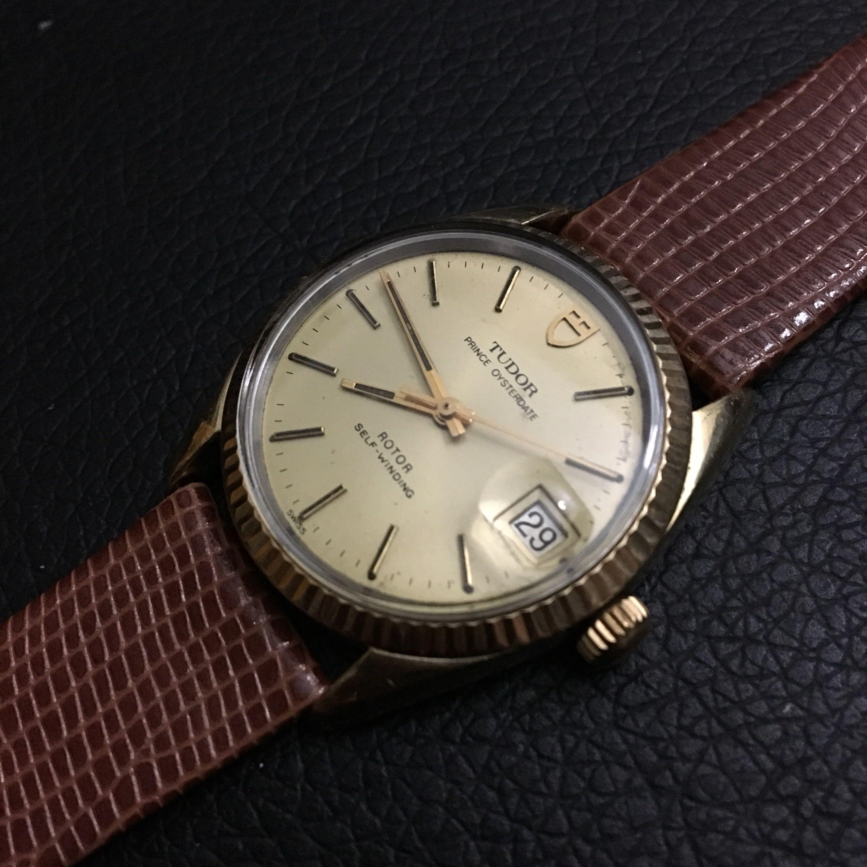 Tudor Prince Oysterdate Ref.9073 Gold Capped 34mm Automatic Men