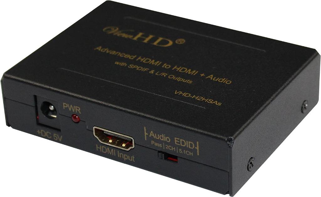 ViewHD Premium HDMI to HDMI + Audio (SPDIF + RCA L/R) Audio Extractor ...
