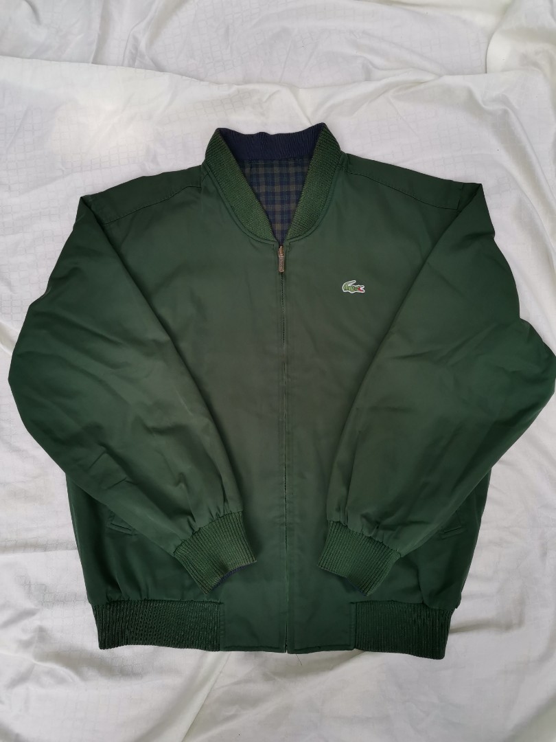 Vintage Chemise Lacoste Reversible Bomber Jacket Men s Fashion