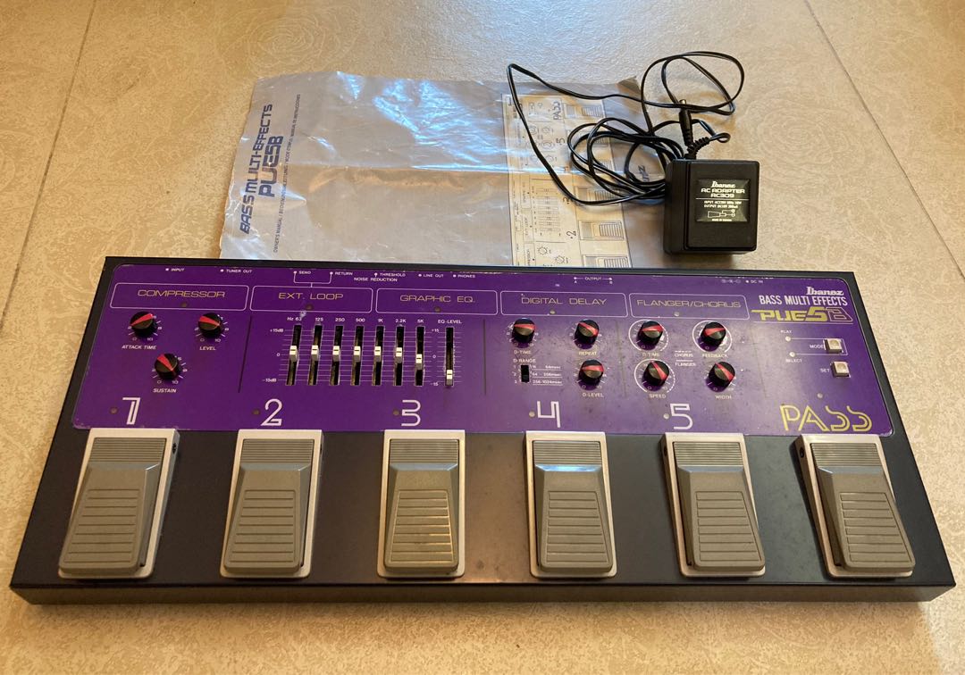 Vintage Ibanez PUE5B bass multi effects, 興趣及遊戲, 音樂、樂器 & 配件, 樂器 Carousell