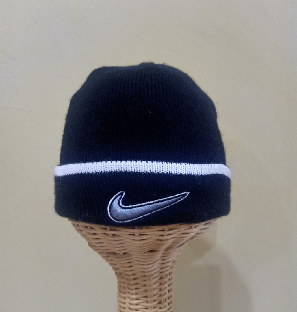 Vintage Nike Big Swoosh Beanie, Men's Fashion, Watches  Accessories, Cap   Hats on Carousell