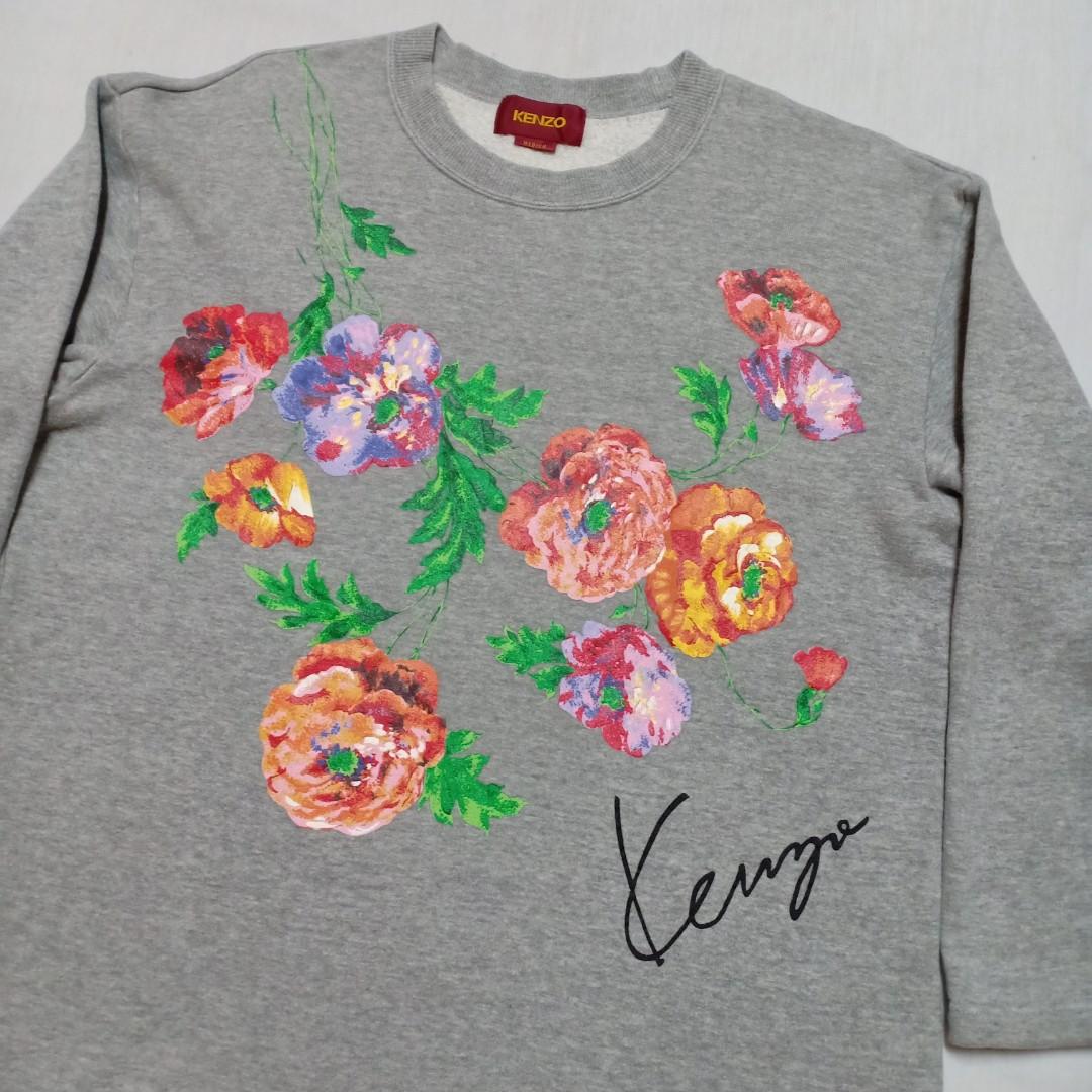 Vtg 90s Kenzo Women Sweatshirt. Made in Japan. Size M