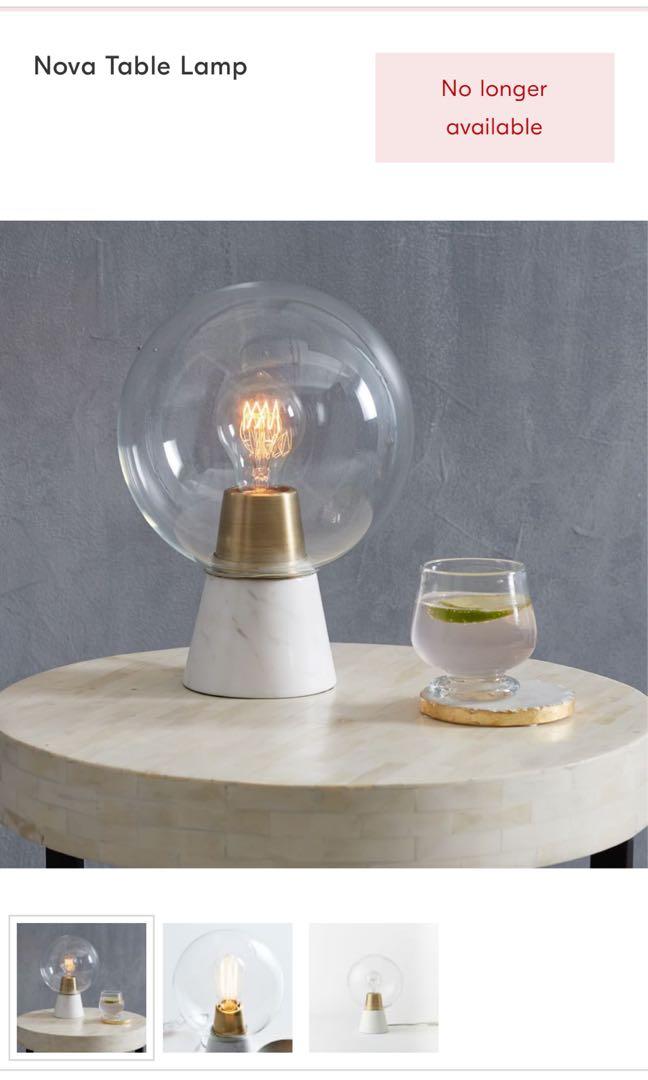 West elm nova table lamp store