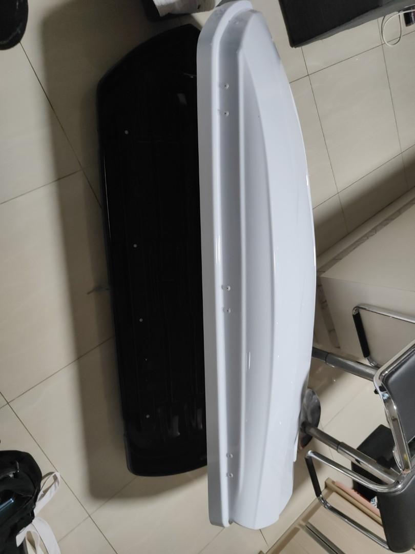 FS Universal White aerodynamic slim roof box, Car Accessories