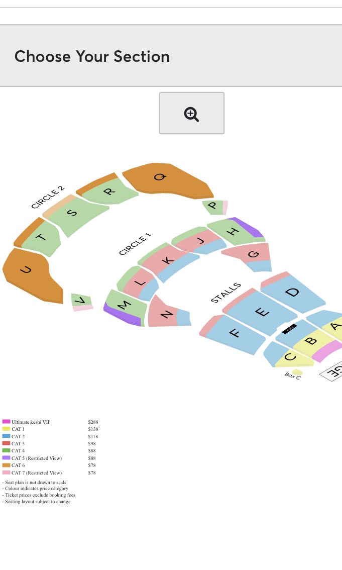 WTS Keshi concert tickets Cat 6 x3 side by side, Tickets & Vouchers