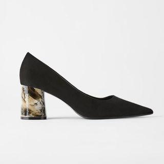 ZARA MARBLE MID HEELS
