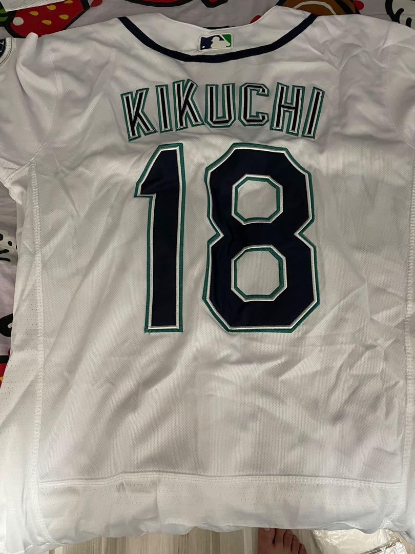 Men's Seattle Mariners Yusei Kikuchi Nike Navy 2021 MLB All-Star Game Name  & Number T-Shirt