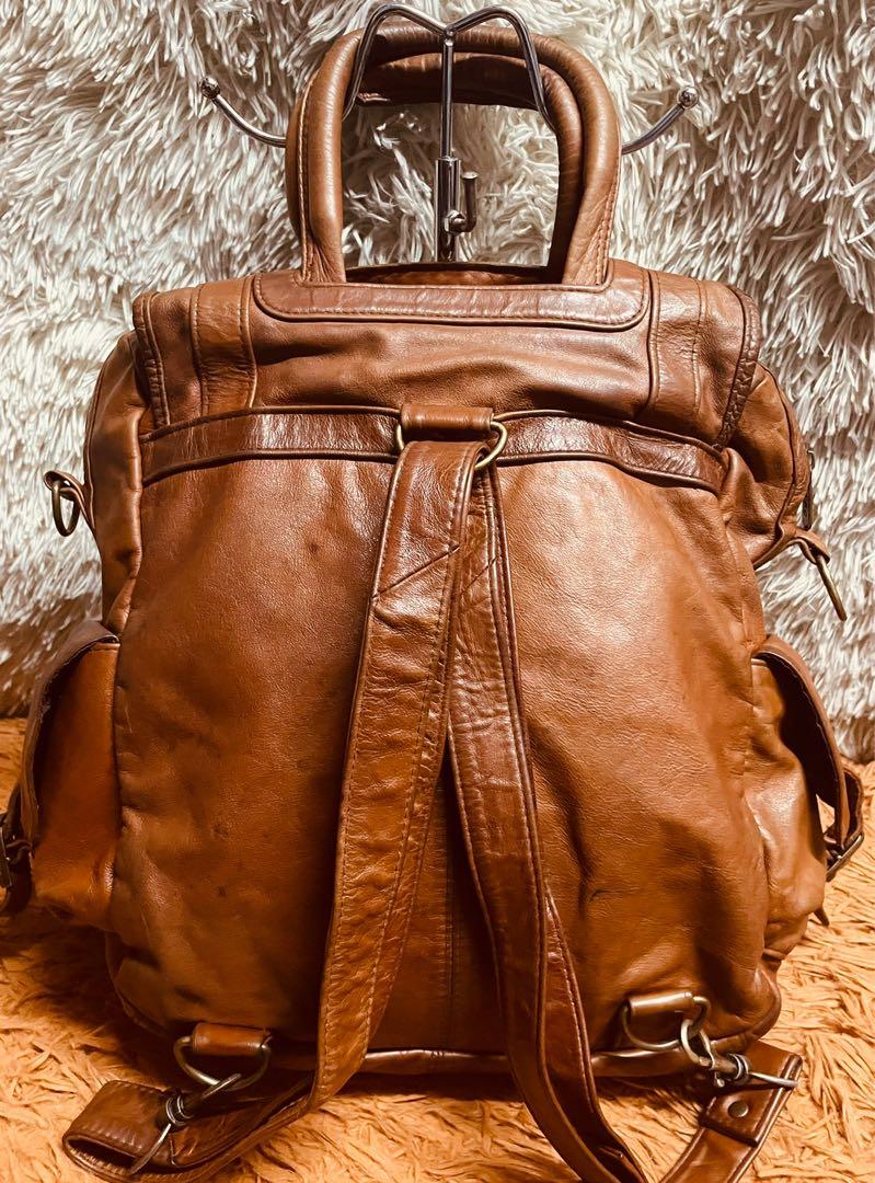 Apc hotsell leather backpack