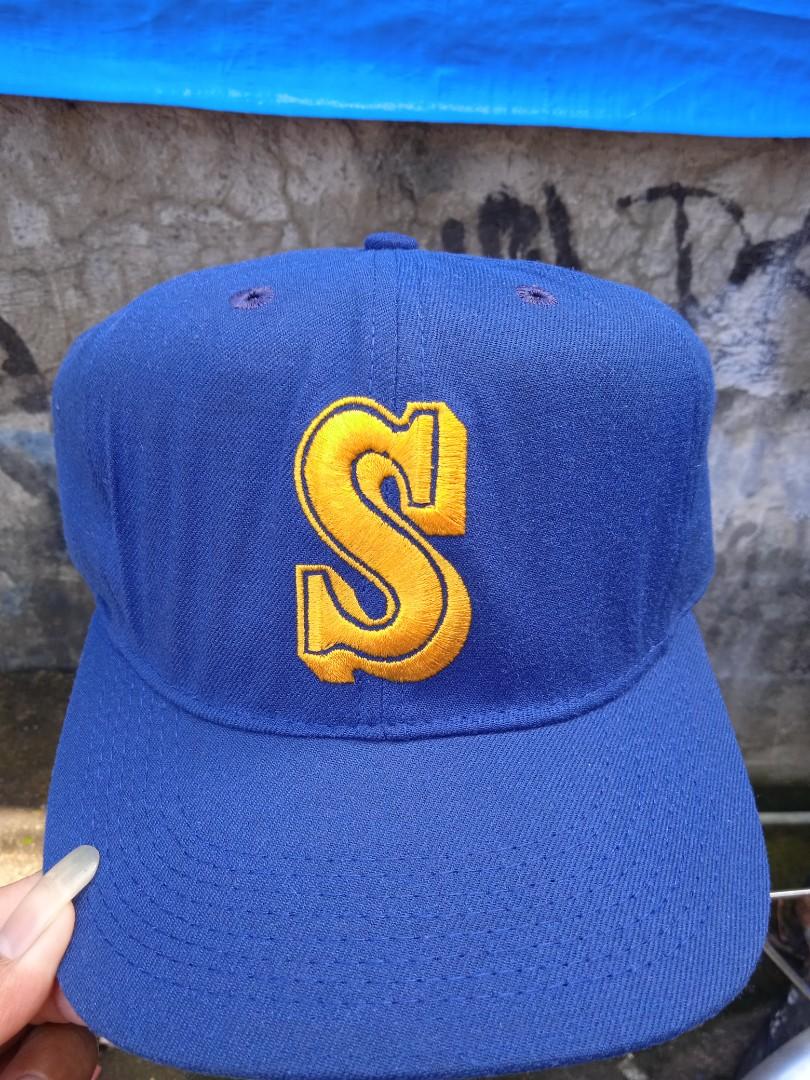 1980s Vintage Seattle Mariners Hat Baseball Cap Snap Back Youngan