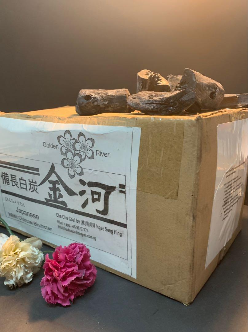 9 kg japanese white charcoal . Binchotan . For bbq for grilling for