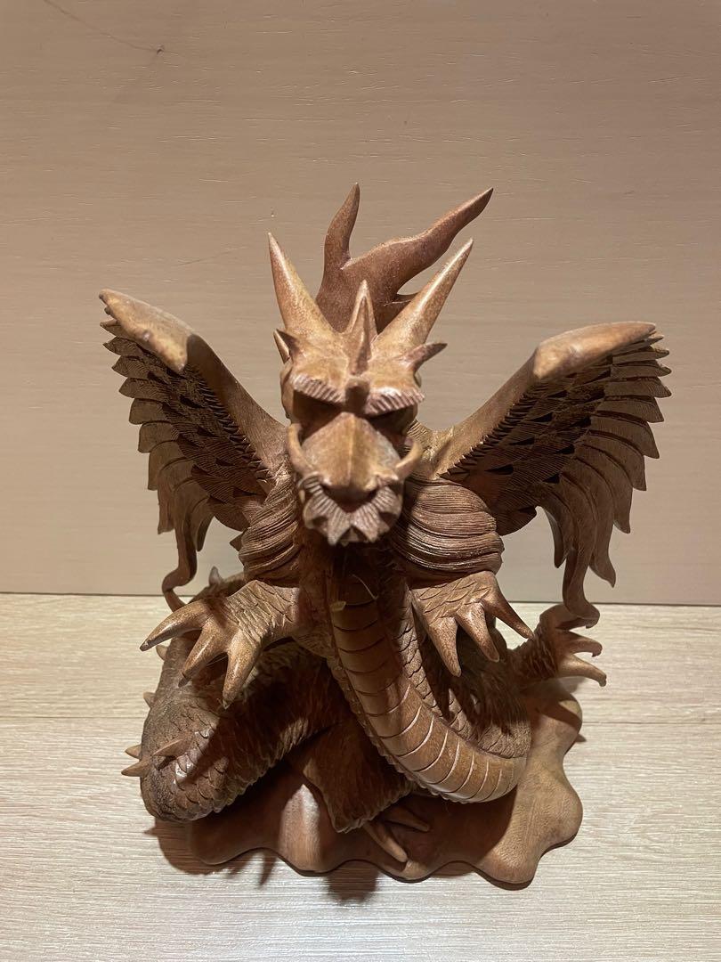 木製物 擺件 龍雕刻 骨董品 中國古美術 木製物 擺件 龍雕刻 骨董品 中國古美術