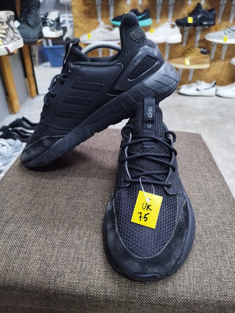 Adidas cloudfoam shop triple black