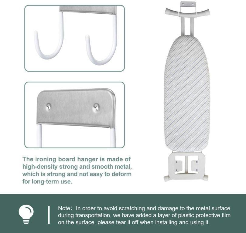 AIEVE Ironing Board Hanger, Metal Ironing Board Hook, Ironing Boards