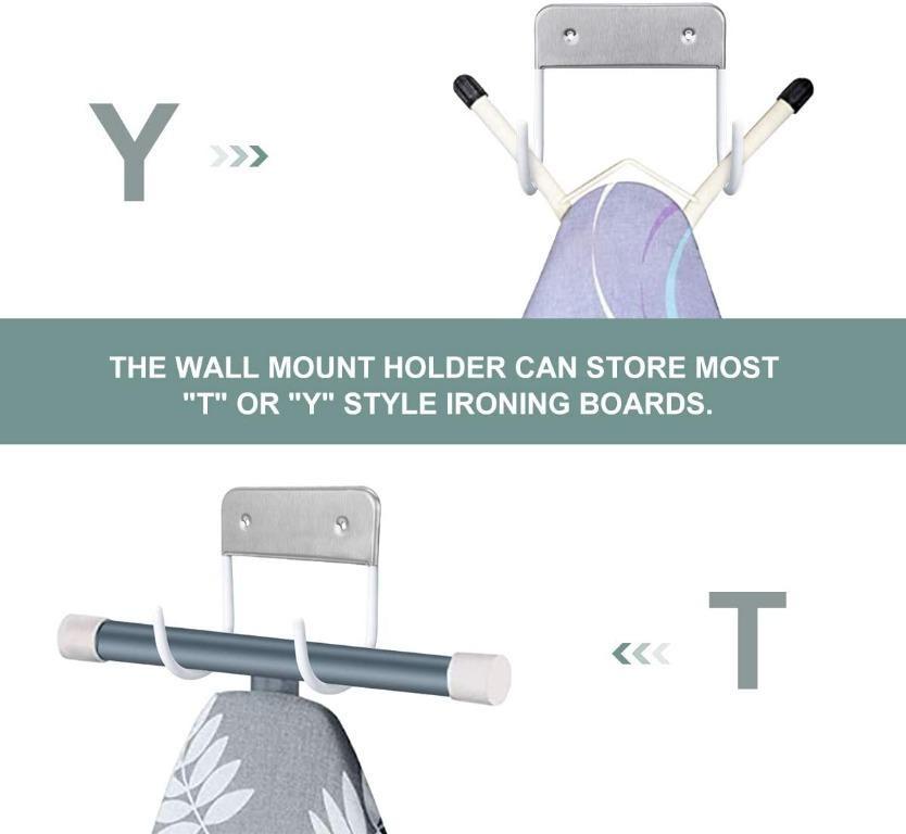 AIEVE Ironing Board Hanger, Metal Ironing Board Hook, Ironing Boards