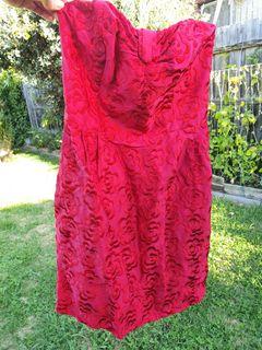 Alannah Hill delicate red floral red minidress