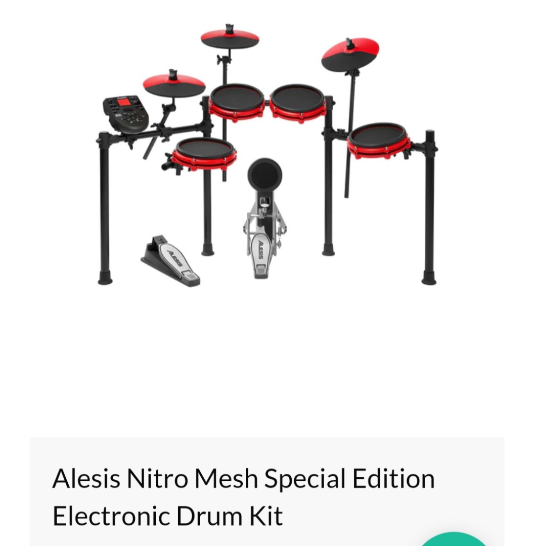 Alexis nitro mesh special edition electronic drum kit, Hobbies & Toys