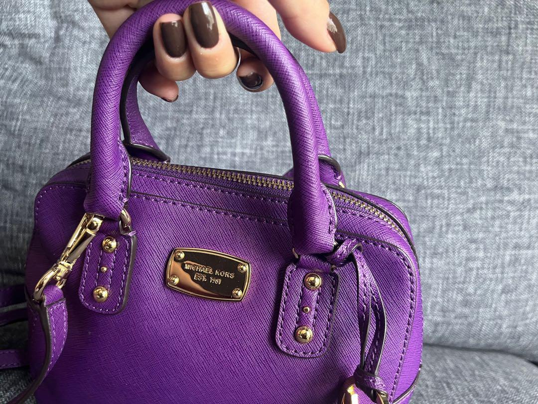 Michael Kors purple crossbody bag