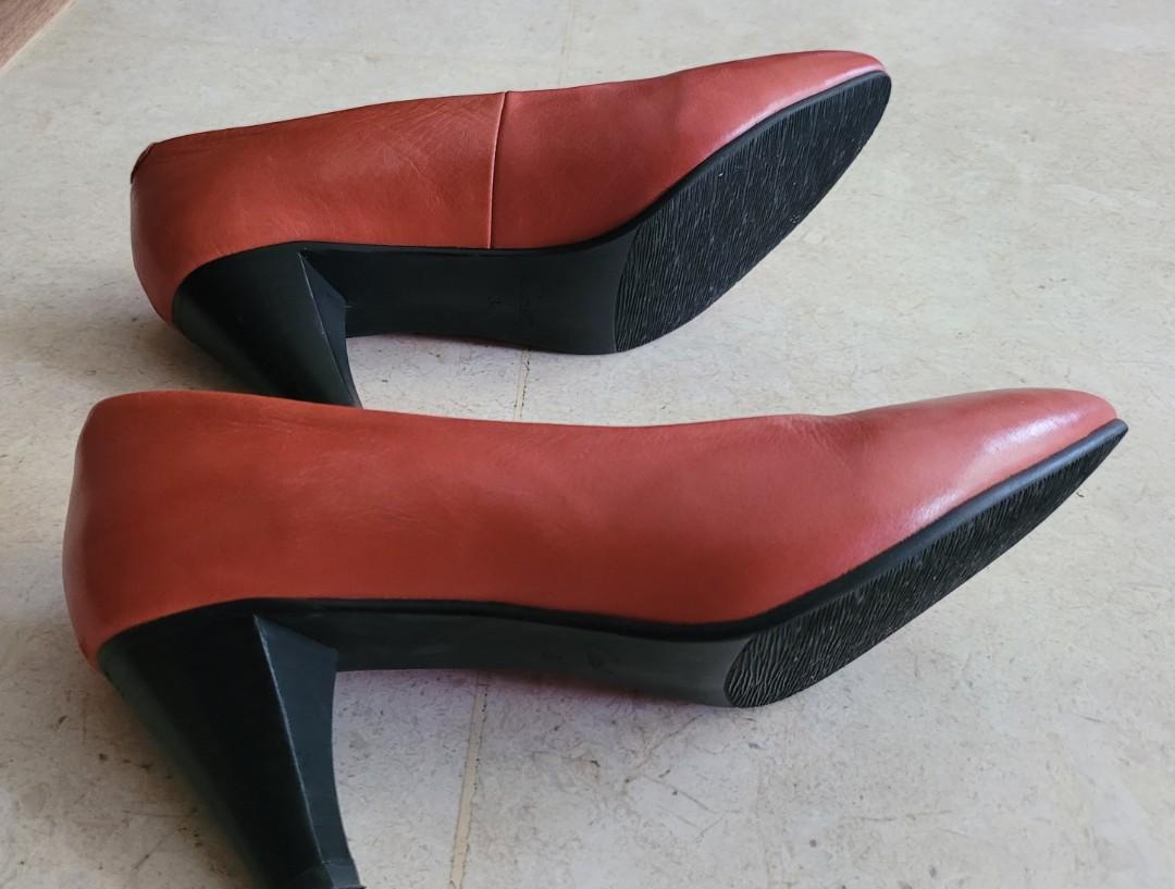 Barani Italian leather 37, Women's Fashion, Footwear, Heels on Carousell