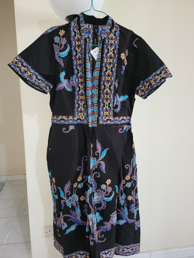 Batik jumpsuit, Women's Fashion, Dresses & Sets, Jumpsuits on Carousell