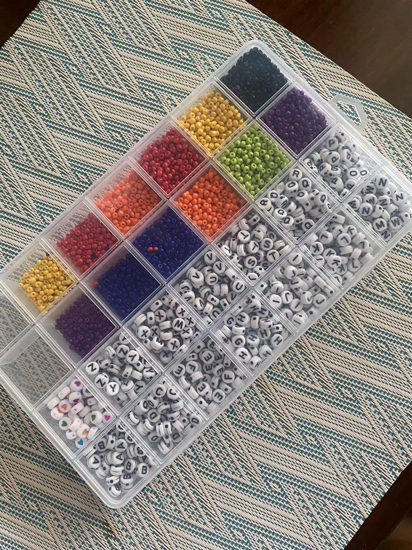 Beads Set for Y2K Accessories (Category: Craft Supplies & Tools) located in Calamba. Submitted by beybea (Listing ID 1172815613, Image 1). Description: 📌PLEASE READ📌 Complete letters Small beads No nylon included Barely used.