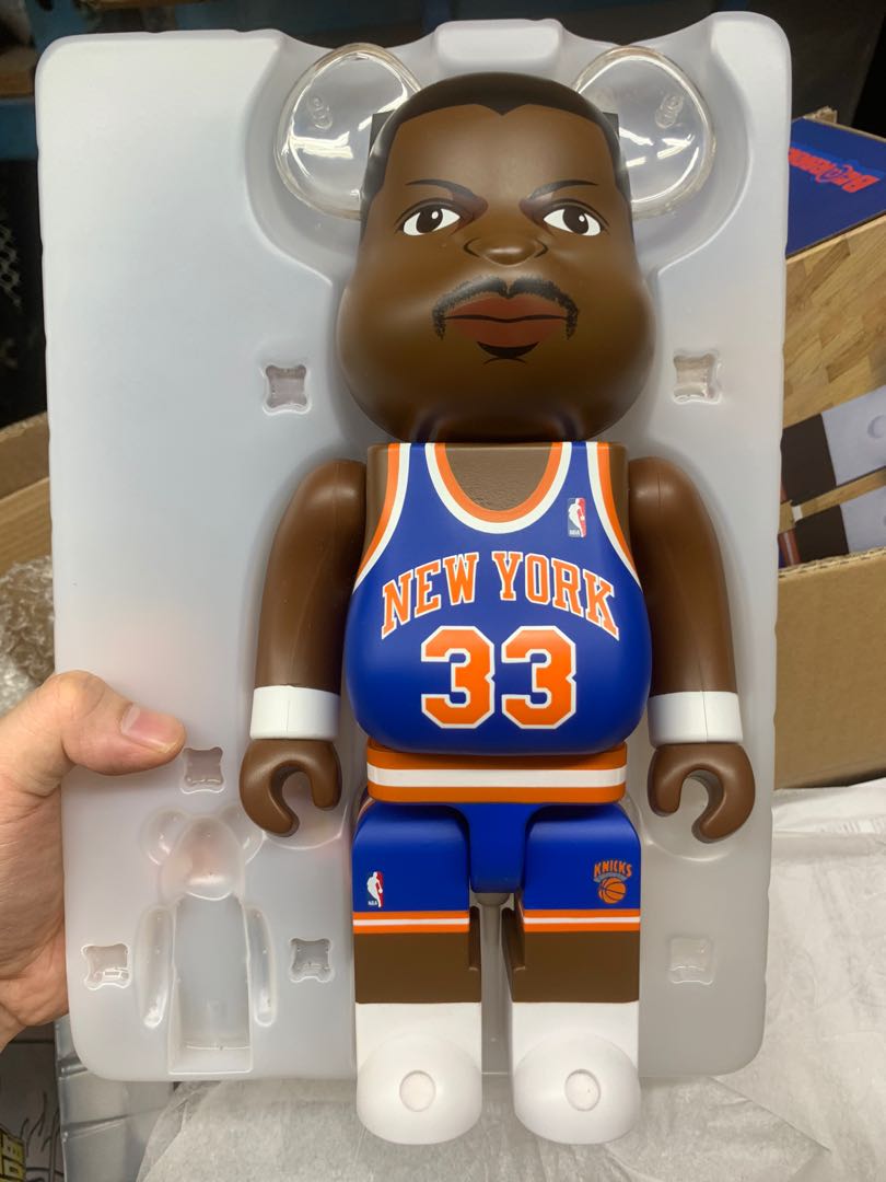 Bearbrick 400% nba knicks patrick ewing medicom, 興趣及遊戲