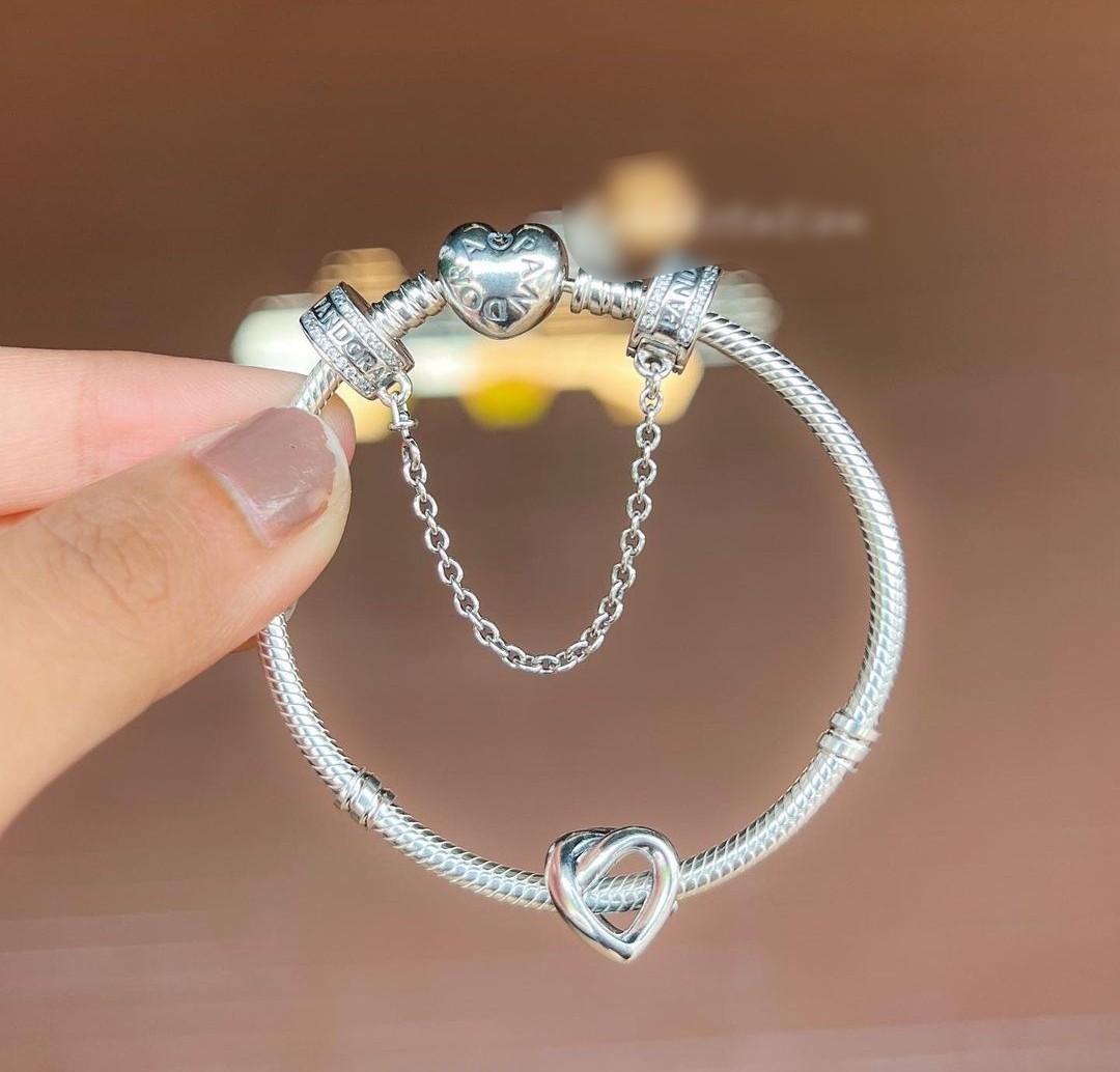 PANDORA AUTH SNAKE CHAIN BRACELET with 