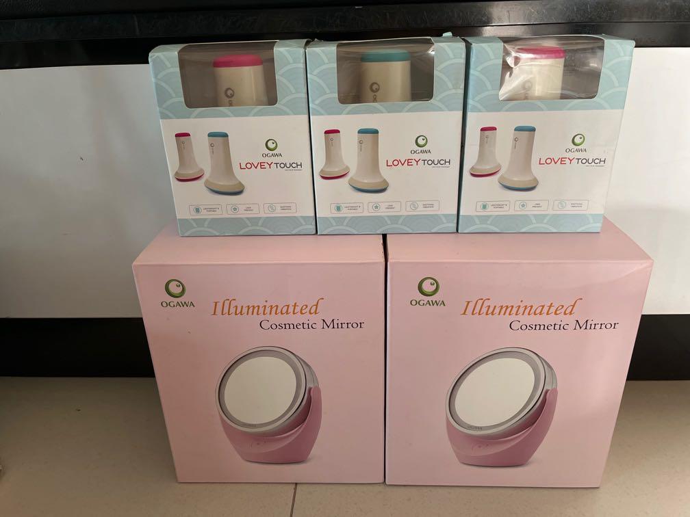 BN Ogawa Lovey Touch Multi Mini Massager Illuminated Cosmetic Mirror Health Nutrition Massage Devices on Carousell