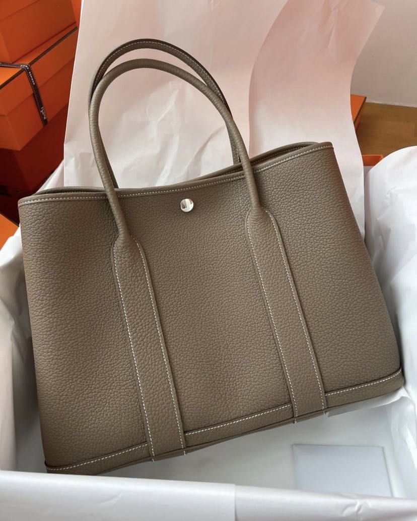 Hermes Garden Party mini, 名牌, 手袋及銀包- Carousell