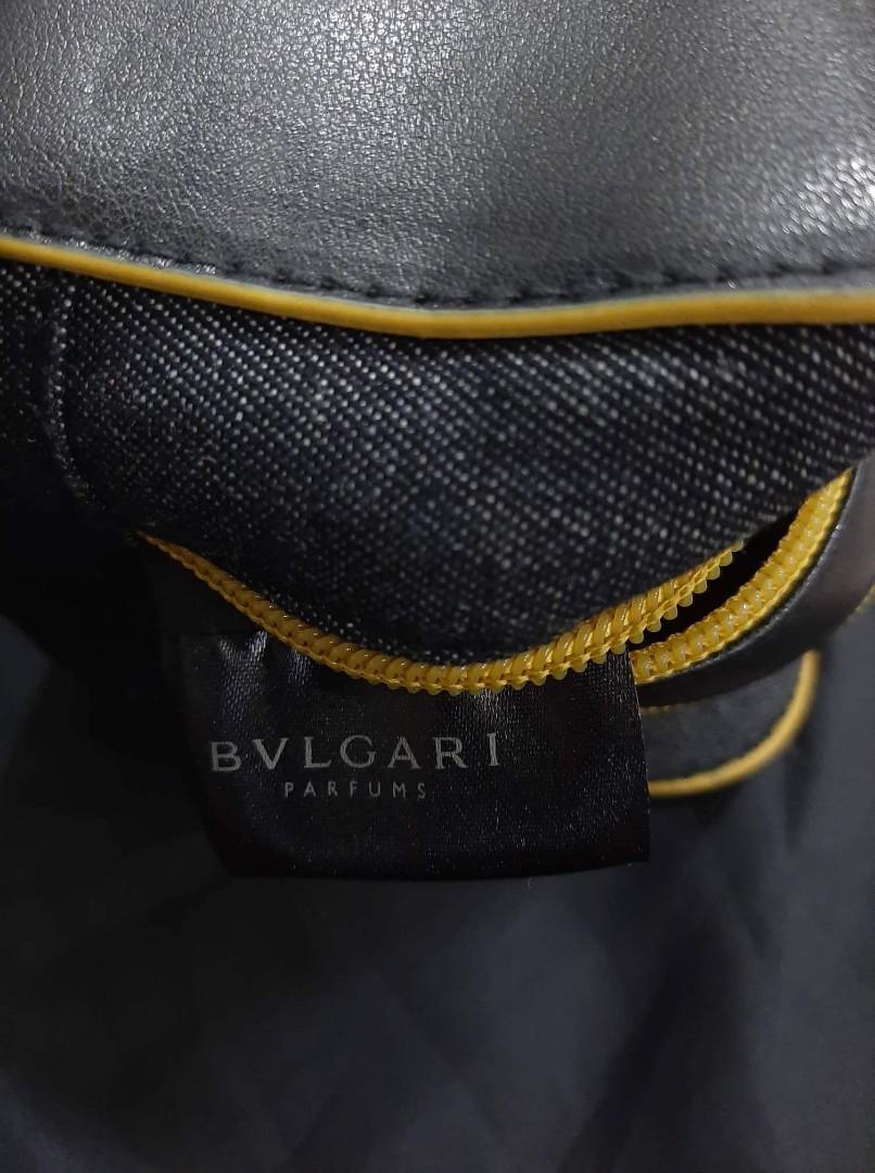 Bulgari VIP Black Pouch (Category: Luxury Bags & Wallets) located in Taguig. Submitted by esa.agustin (Listing ID 1172913236, Image 3). Description: Original Bulgari VIP black canvas pouch bag. With provided sling and original dust bag..